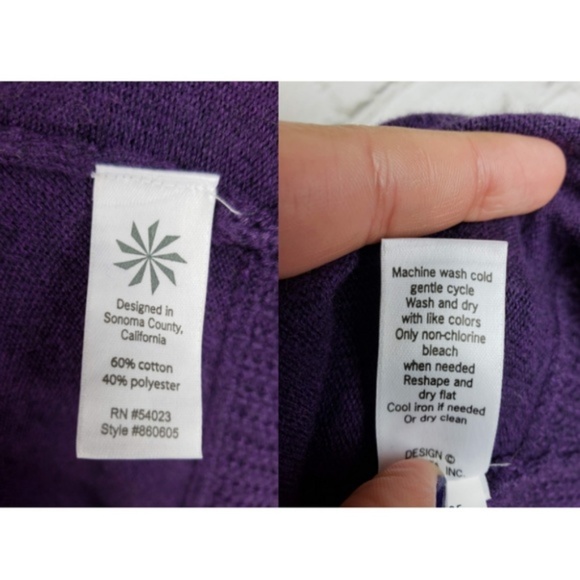 Athleta Ruched Knit Zip Up Jacket Purple - Picture 5 of 5